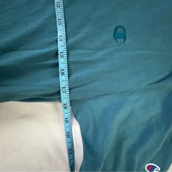 Champion Men's Deep Teal Short Sleeve Tee - Picture 5 of 6